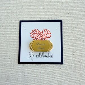 *Dance Mom Engraved Charm* KEEP COLLECTIVE Retired Gold